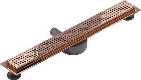 Mexen Flat 360° M08 odpływ liniowy obrotowy 70 cm, różowe złoto - 1625070-40