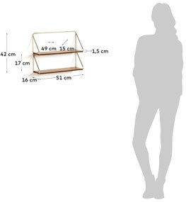 Jasnobrązowa półka Kave Home Catrina