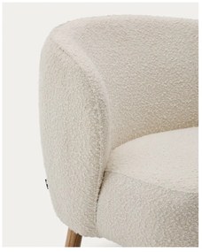 Kremowy fotel z materiału bouclé Ulit – Kave Home