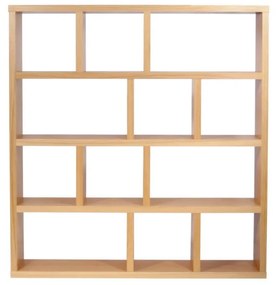Brązowy regał w dekorze dębu 150x159 cm Berlin – TemaHome