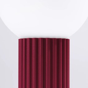 Lampa biurkowa HALO burgund ryflowana SOLLUX  LIGHTING