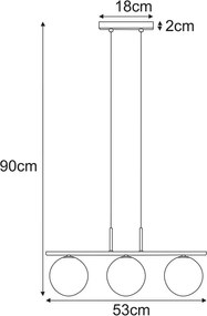 Nowoczesna lampa wisząca T3-B89