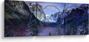 Obraz - Yosemite, USA (z zegarem) (90x30 cm)