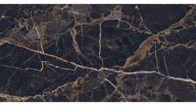 Mexen Orlo Black gres szkliwiony rekt. G1, płytka podłogowo-ścienna 120 x 60 cm, wysoki połysk - TL211-120-060-00