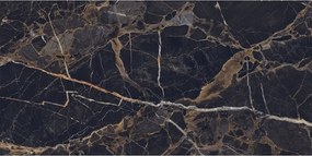 Mexen Orlo Black gres szkliwiony rekt. G1, płytka podłogowo-ścienna 120 x 60 cm, wysoki połysk - TL211-120-060-00