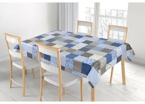 Bellatex Obrus Adela Patchwork niebieski, 120 x140 cm