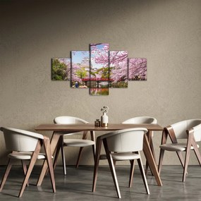 Obraz wiśni japońskiej (125x70 cm)