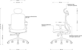 Czarne krzesło biurowe Hit ergonomiczne, zgodne z normą BHP