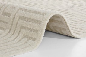 Dywan nowoczesny New York Geometria 3D kremowy 120 cm x 170 cm