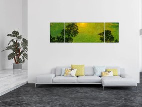 Obraz - Imitator of Ralph Albert Blakelock, Moonlight, reprodukcje (170x50 cm)
