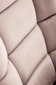Fotel bujany BAZALTO VELVET beżowy HALMAR