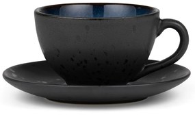 Czarno-niebieska ceramiczna filiżanka do cappuccino 240 ml Gastro Dark Blue/Black – Bitz
