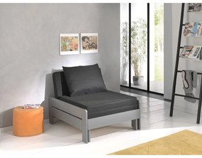 Czarno-szary fotel dziecięcy Pino – Vipack