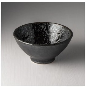 Czarno-szara miska ceramiczna MIJ Pearl, ø 16 cm