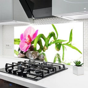 Szkło do Kuchni na Ścianę Subtelny Rozkwit Natury