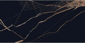 Mexen Fossil Black gres szkliwiony rekt. G1, płytka podłogowo-ścienna 120 x 60 cm, wysoki połysk - TL213-120-060-00