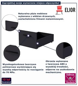 Modułowa szuflada pod łóżko antracyt W5-Z06