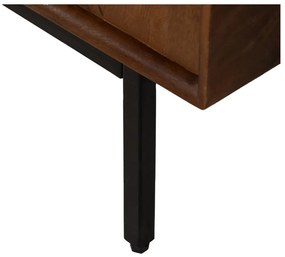 Brązowa komoda z litego drewna mango 160x78x40 cm Sagara – Ixia