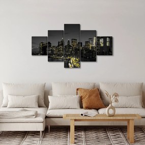 Obraz nocnej metropolii (125x70 cm)