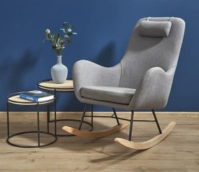 Fotel bujany BOTAS szary - powystawowy HALMAR