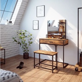 Stół szaleńcowy drewno antyczne 80x40x135.5 fyrk