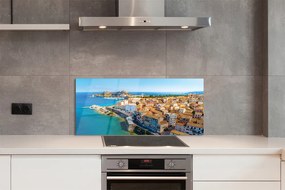 Panel Szklany Nadmorskie Miasteczko w Grecji