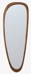 Lustro Ścienne Z Drewna Dębowego Arbidel 60 X 165 Cm & Ciemny Dąb Brązowy - Sklum