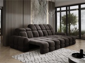 Narożnik TOLLO MINI S Prawostronny Elektryczna regulacja Salvador 04 kolor Szary WERSAL