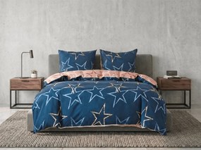 PrzytulneMieszkanie.pl PrzytulneMieszkanie.pl Pościel z mikroflanelu STARMISS ciemnoniebieska Rozmiar pościeli: 70 x 90 cm | 140 x 220 cm