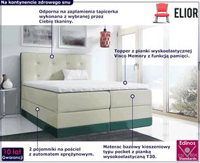 Łóżko kontynentalne 200x200 - Tajo