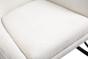 Nowoczesny fotel bujany na czarnych płozach Liberto 3