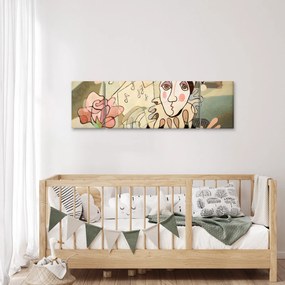 Obraz - Kubizm - harlequin and rose (170x50 cm)