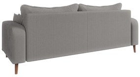 Jasnoszara sztruksowa sofa 220 cm Beata – Ropez