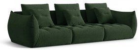 Ciemnozielona sofa 332 cm Bloom – Micadoni Home