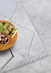 Dywan nowoczesny Gallery 3D  Romby kremowy 160 cm x 235 cm