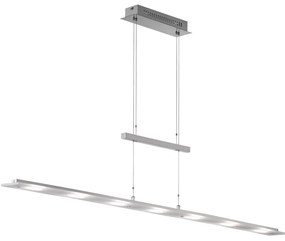 Metalowa lampa wisząca LED ze ściemniaczem w kolorze srebra Largo – Fischer &amp; Honsel
