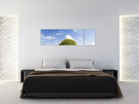 Obraz plaży z drzewem (170x50 cm)