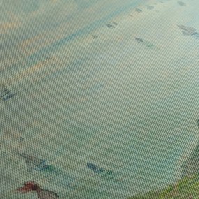 Obraz - Henri Fantin-Latour, Cliffs at Pourville, reprodukcje (125x70 cm)