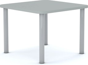 Stół szkolny Smart kwadratowy 70x70 cm, rozmiar 4-6, blat szary / nogi szare