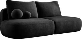 Sofa BLOOM Kanapa z funkcja spania i pojemnikiem w tkaninie APHRODITE 23 kolor CZARNY