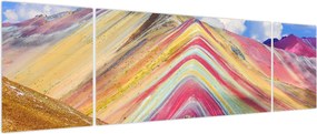 Obraz - Rainbow Mountain, Peru (170x50 cm)