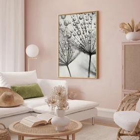 Plakat Rosa 21x30 cm z ramą złotą bez marginesu ARTGEIST B