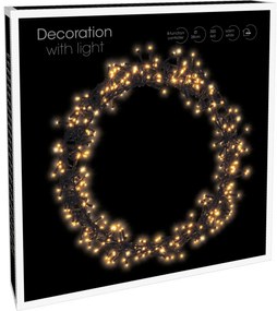 Świąteczna dekoracja świetlna LED Shining Ring, śr. 38 cm, 300 diod LED