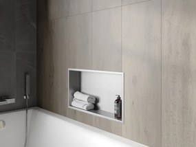 Mexen X-Wall-R półka wnękowa z kołnierzem 60 x 30 cm, inox - 1910603010