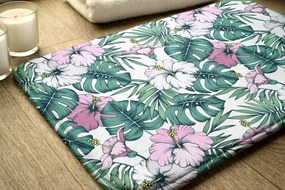 Dywanik do łazienki Dywanik do łazienki Liście monstery