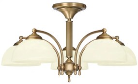 Niski żyrandol mosiężny V-S5K