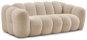 Jasnobrązowa sofa z materiału bouclé 232 cm Hippolyte – Bobochic Paris