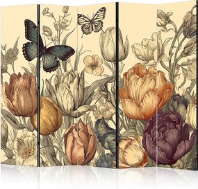 Parawan akustyczny Artgeist Kwiaty 225 x 172 cm 1 szt