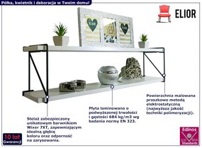 Biała industrialna półka kuchenna - Penzo 4X