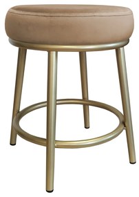 Taboret Ben noga metalowa złota MG06
